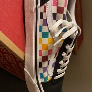 Vans Kids Multicolor Checkered Sneakers